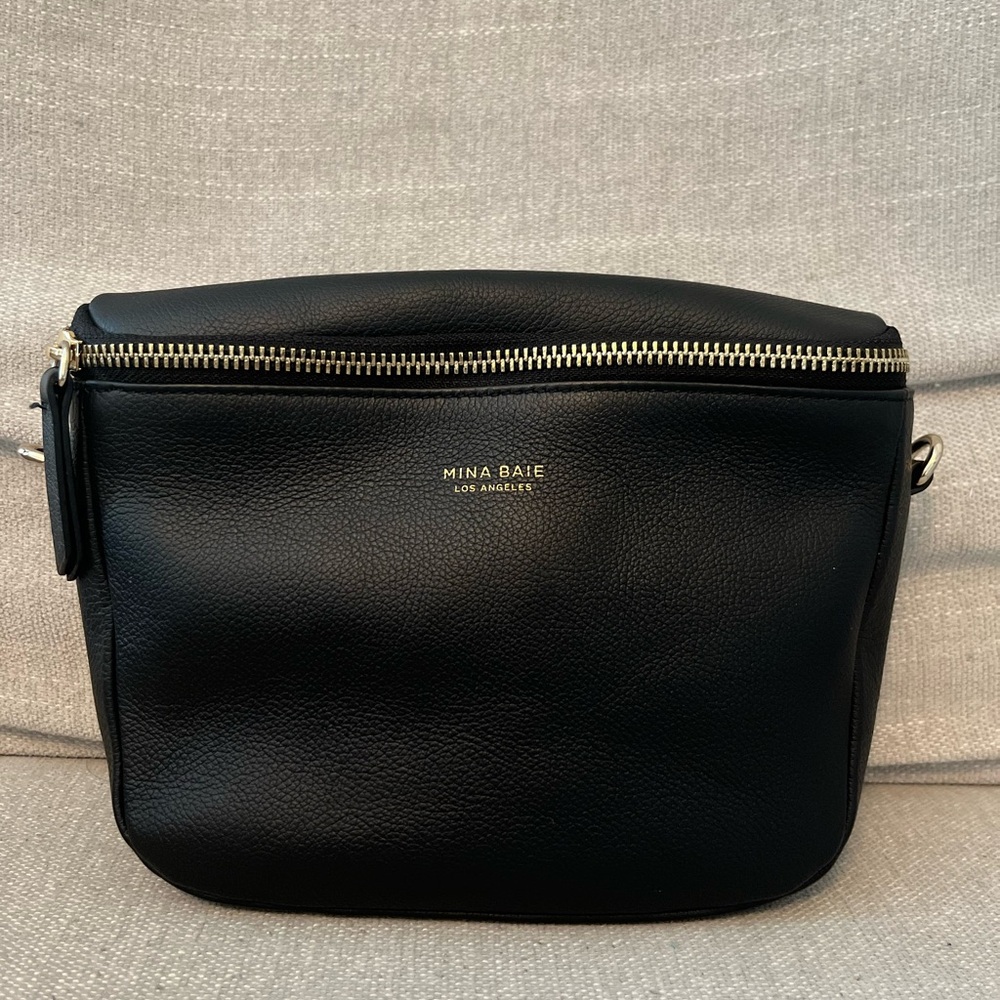 Mina Baie black leather Fanny